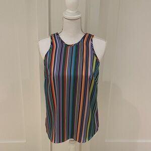 Milly Rainbow Striped Tank Top